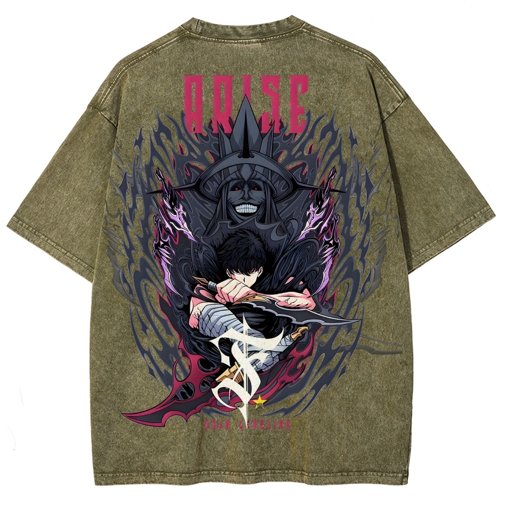 Solo-leveling Unisex Fit Washed T-Shirt