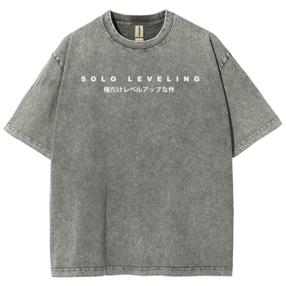 Solo-leveling Unisex Fit Washed T-Shirt