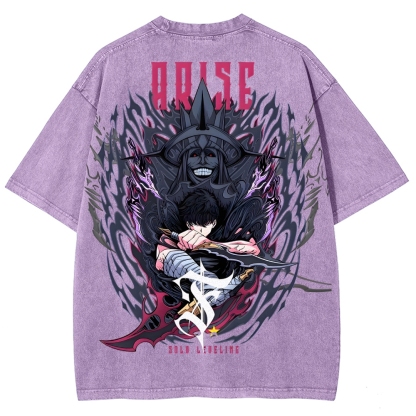 Solo-leveling Unisex Fit Washed T-Shirt