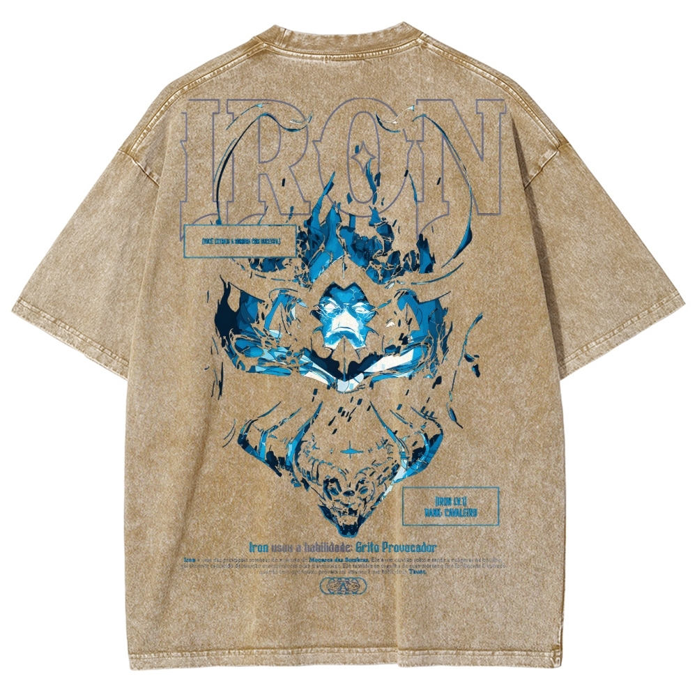 Solo-Leveling Unisex Fit Washed T-Shirt 