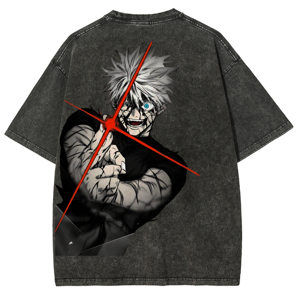 Jujutsu Kaisen Gojo Satoru Unisex Fit Washed T-Shirt