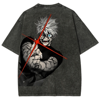 Jujutsu Kaisen Gojo Satoru Unisex Fit Washed T-Shirt