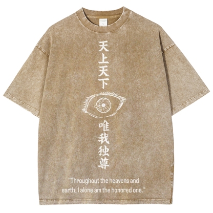 Jujutsu Kaisen Gojo Satoru Unisex Fit Washed T-Shirt