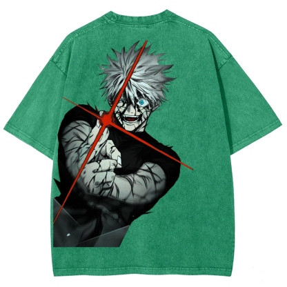 Jujutsu Kaisen Gojo Satoru Unisex Fit Washed T-Shirt