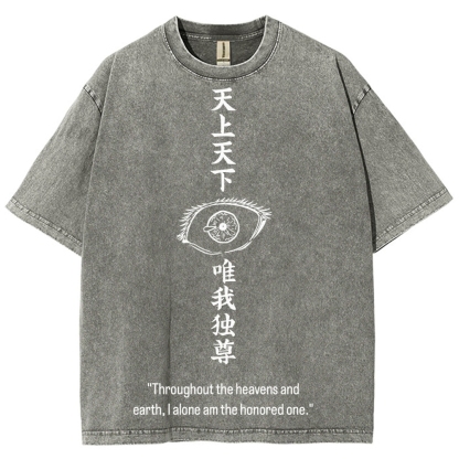 Jujutsu Kaisen Gojo Satoru Unisex Fit Washed T-Shirt