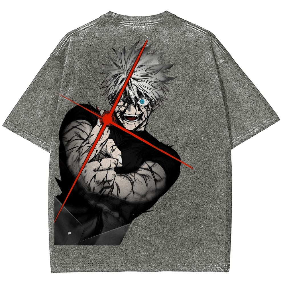 Jujutsu Kaisen Gojo Satoru Unisex Fit Washed T-Shirt
