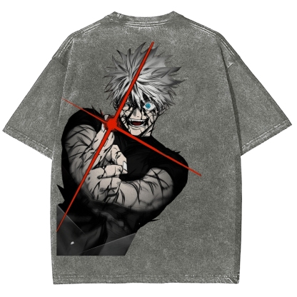 Jujutsu Kaisen Gojo Satoru Unisex Fit Washed T-Shirt