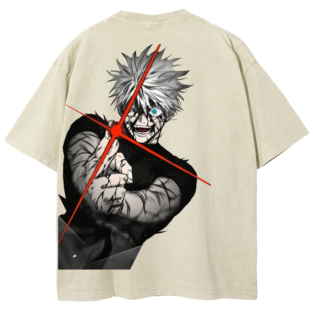 Jujutsu Kaisen Gojo Satoru Unisex Fit Washed T-Shirt