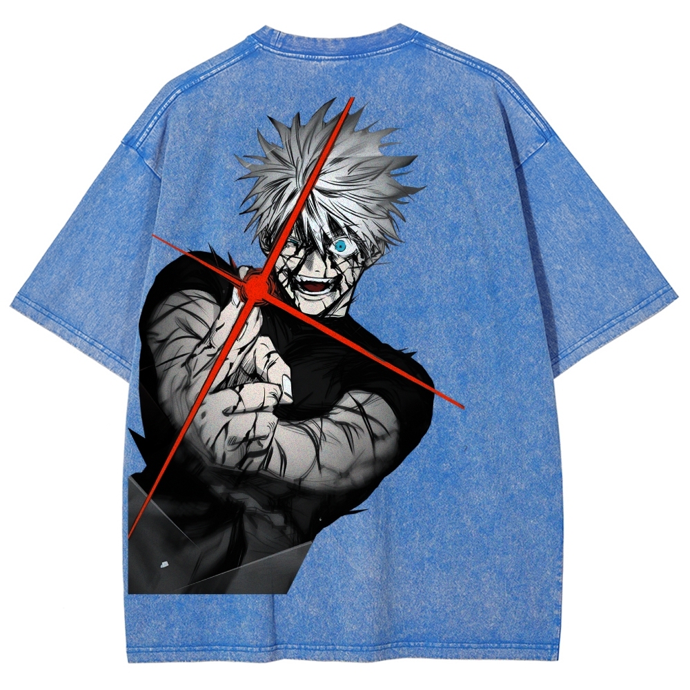 Jujutsu Kaisen Gojo Satoru Unisex Fit Washed T-Shirt