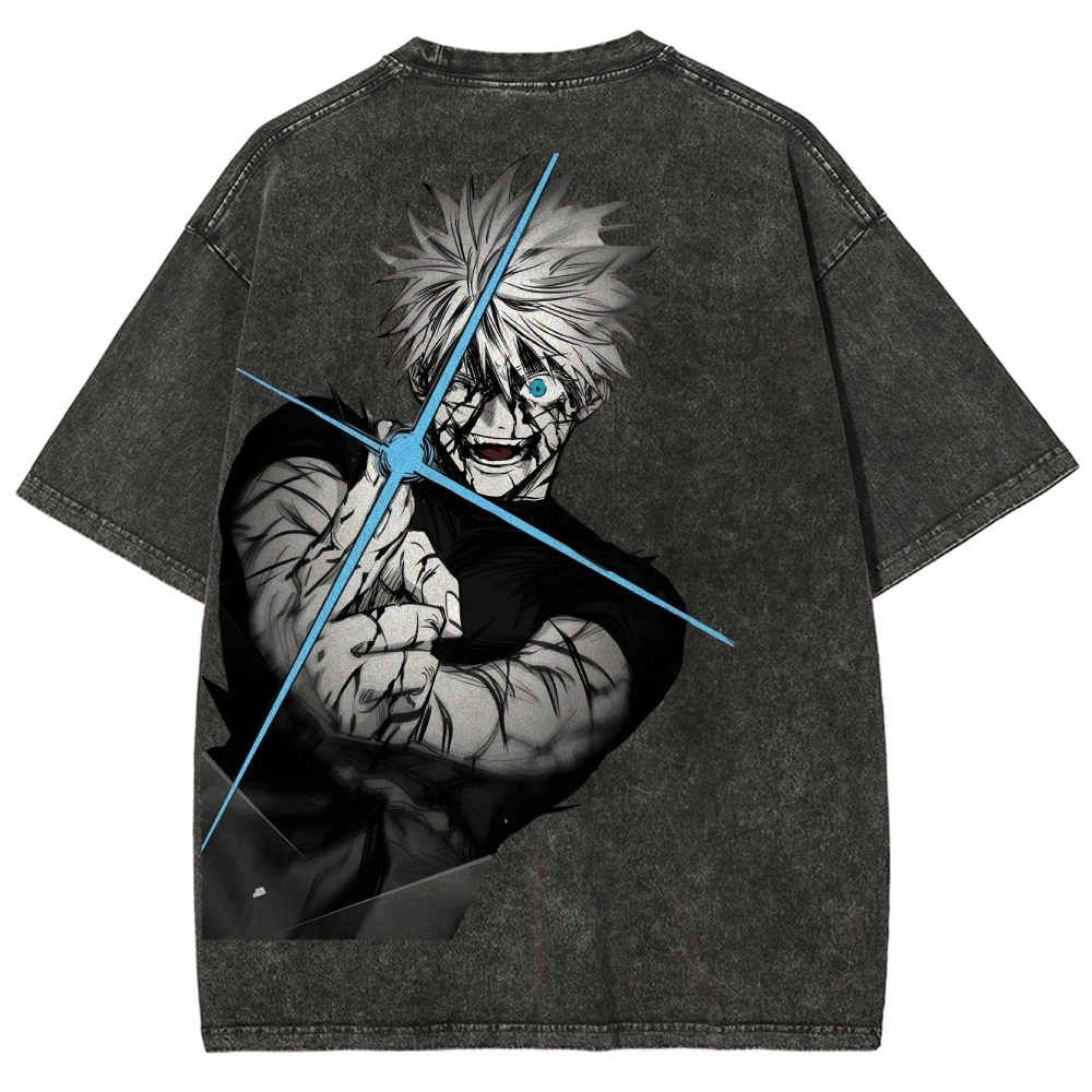 Jujutsu Kaisen Gojo Satoru Unisex Fit Washed T-Shirt
