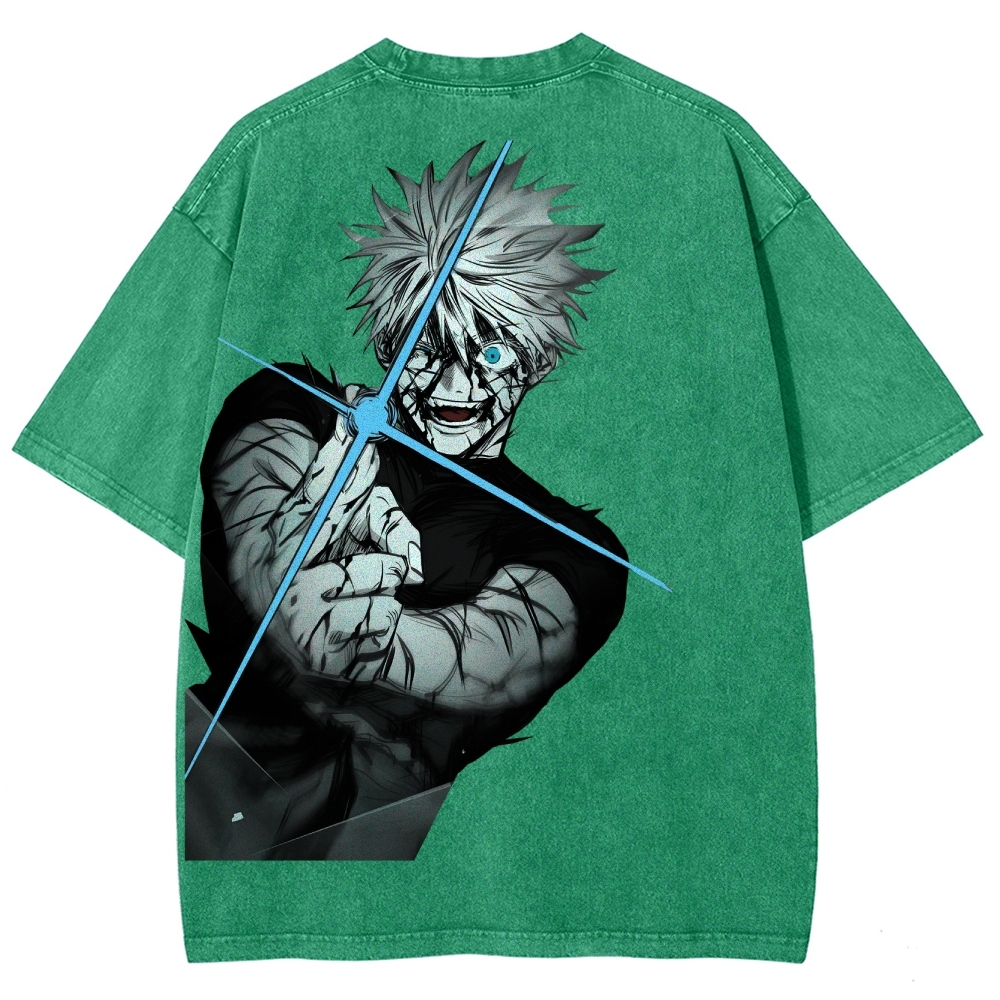 Jujutsu Kaisen Gojo Satoru Unisex Fit Washed T-Shirt
