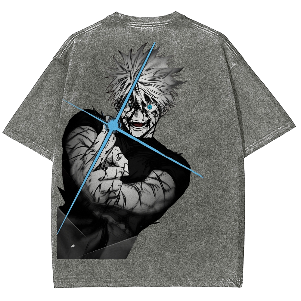 Jujutsu Kaisen Gojo Satoru Unisex Fit Washed T-Shirt