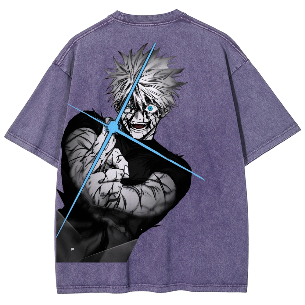 Jujutsu Kaisen Gojo Satoru Unisex Fit Washed T-Shirt