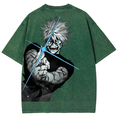 Jujutsu Kaisen Gojo Satoru Unisex Fit Washed T-Shirt