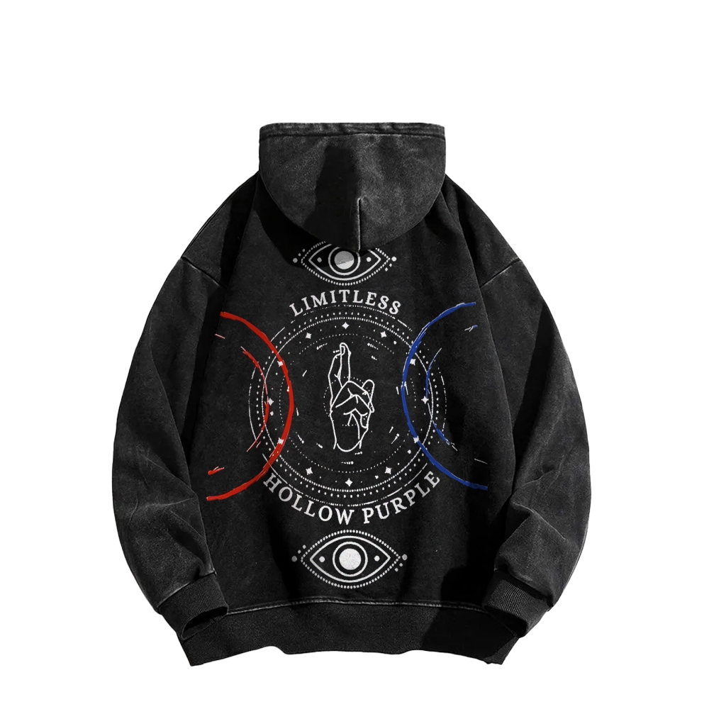 Jujutsu Kaisen Casual Washed Hoodies