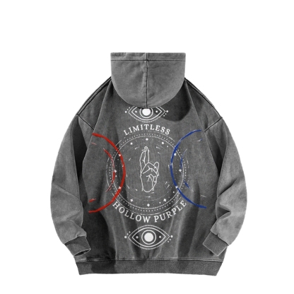 Jujutsu Kaisen Casual Washed Hoodies