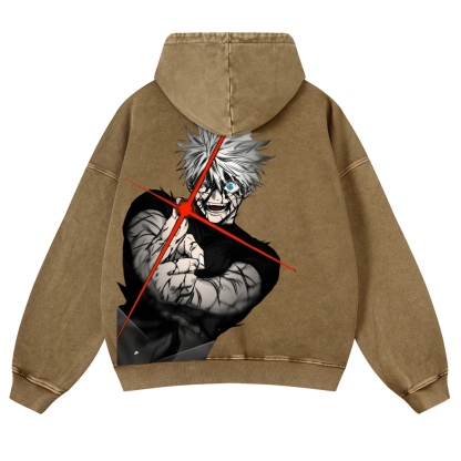 Jujutsu Kaisen Gojo Satoru Casual Washed Hoodies