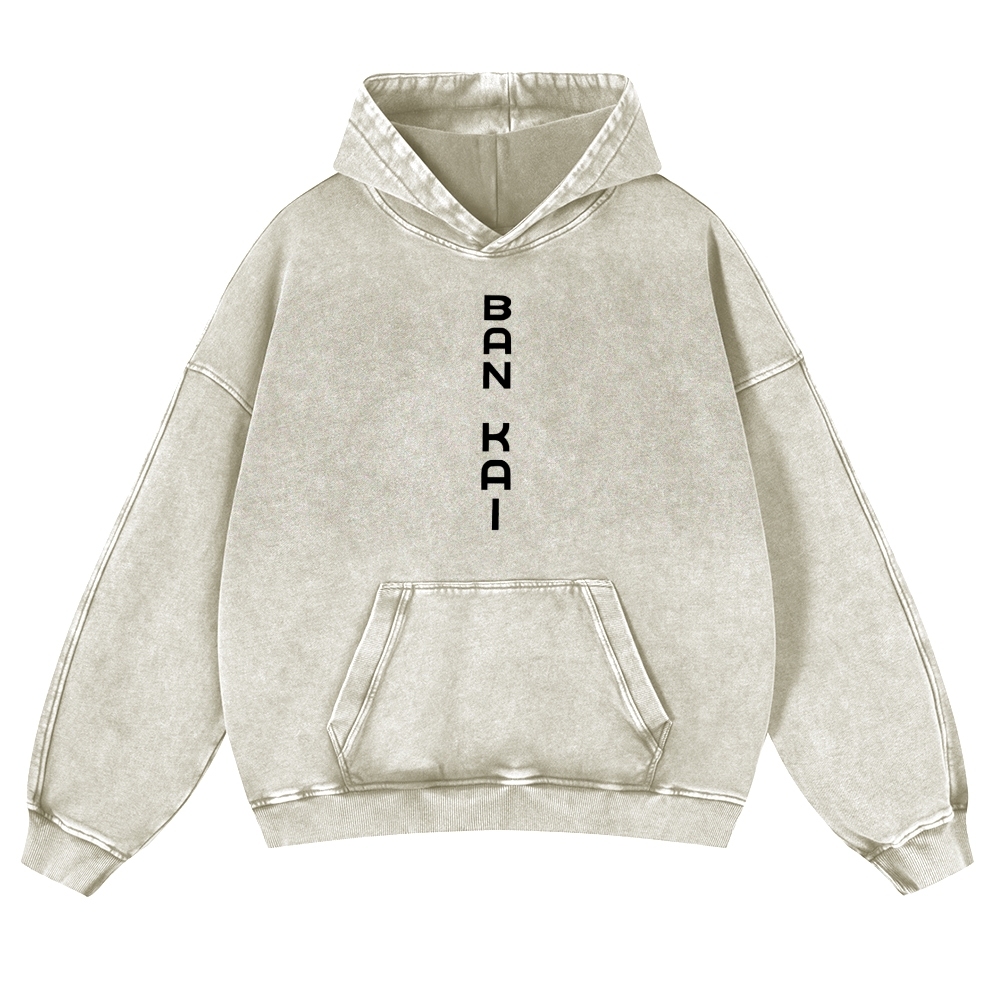 Bleach Vintage Rukia Kuchiki  Casual Washed Hoodies