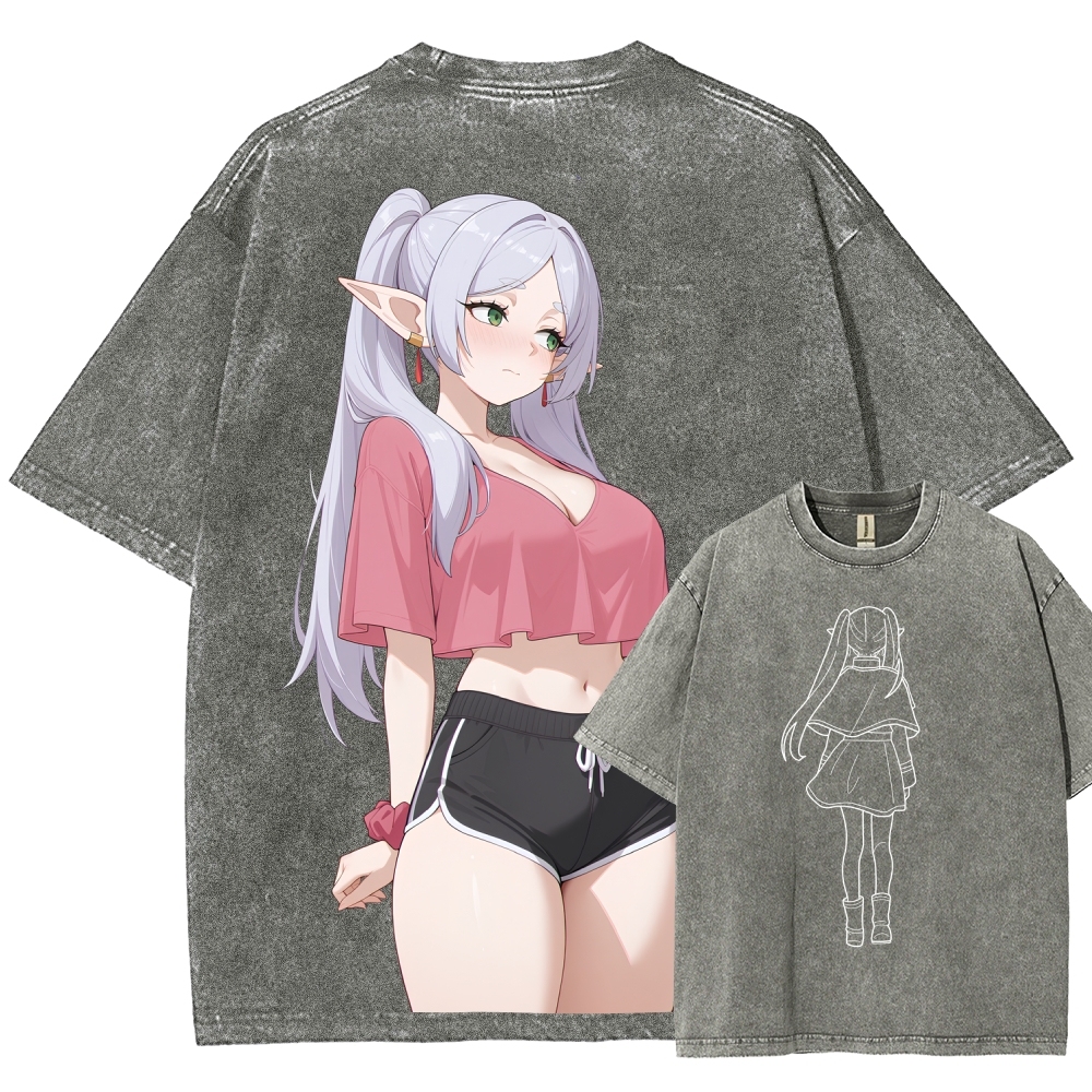 Frieren Unisex Fit Washed T-Shirt