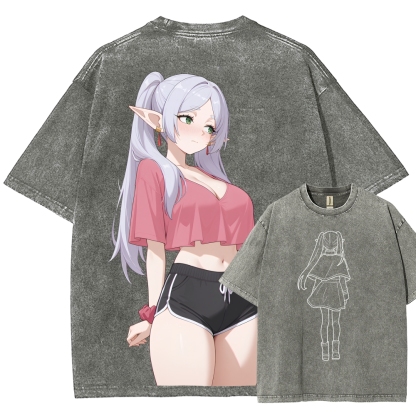 Frieren Unisex Fit Washed T-Shirt