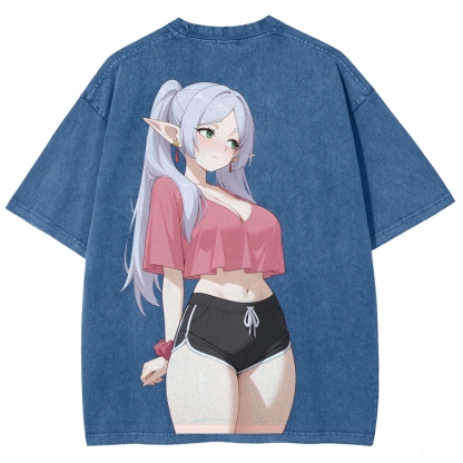 Frieren Unisex Fit Washed T-Shirt