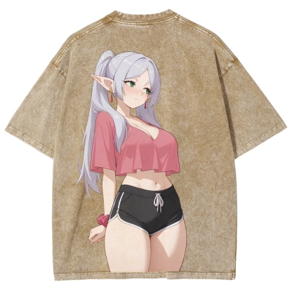 Frieren Unisex Fit Washed T-Shirt