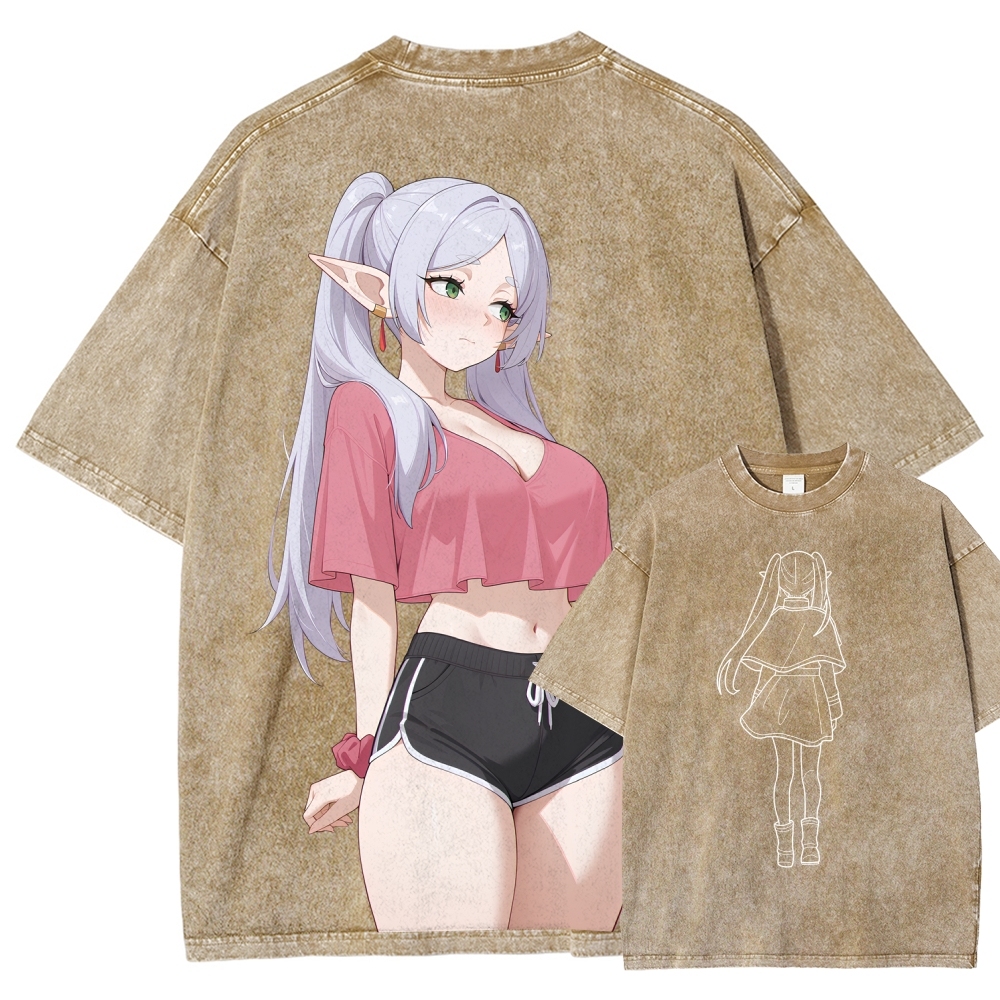 Frieren Unisex Fit Washed T-Shirt