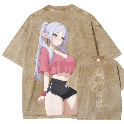 Frieren Unisex Fit Washed T-Shirt