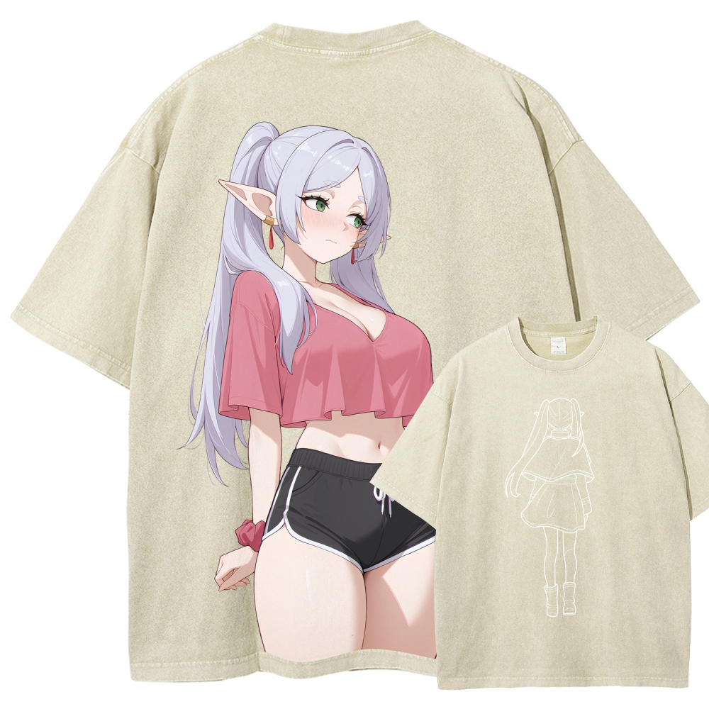 Frieren Unisex Fit Washed T-Shirt