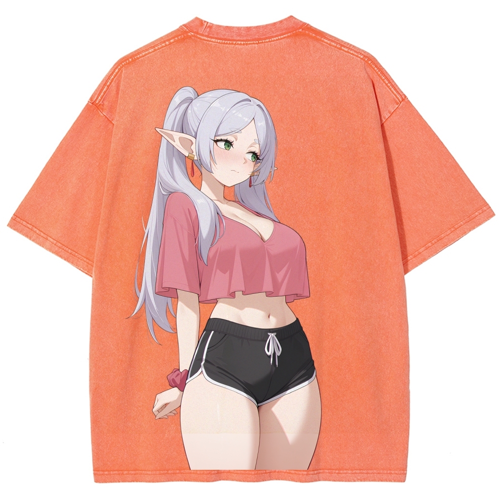 Frieren Unisex Fit Washed T-Shirt