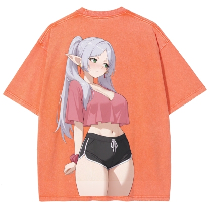 Frieren Unisex Fit Washed T-Shirt