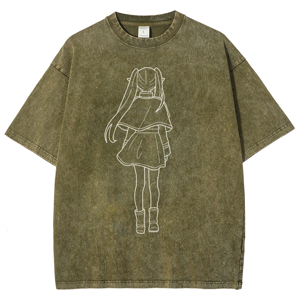 Frieren Unisex Fit Washed T-Shirt