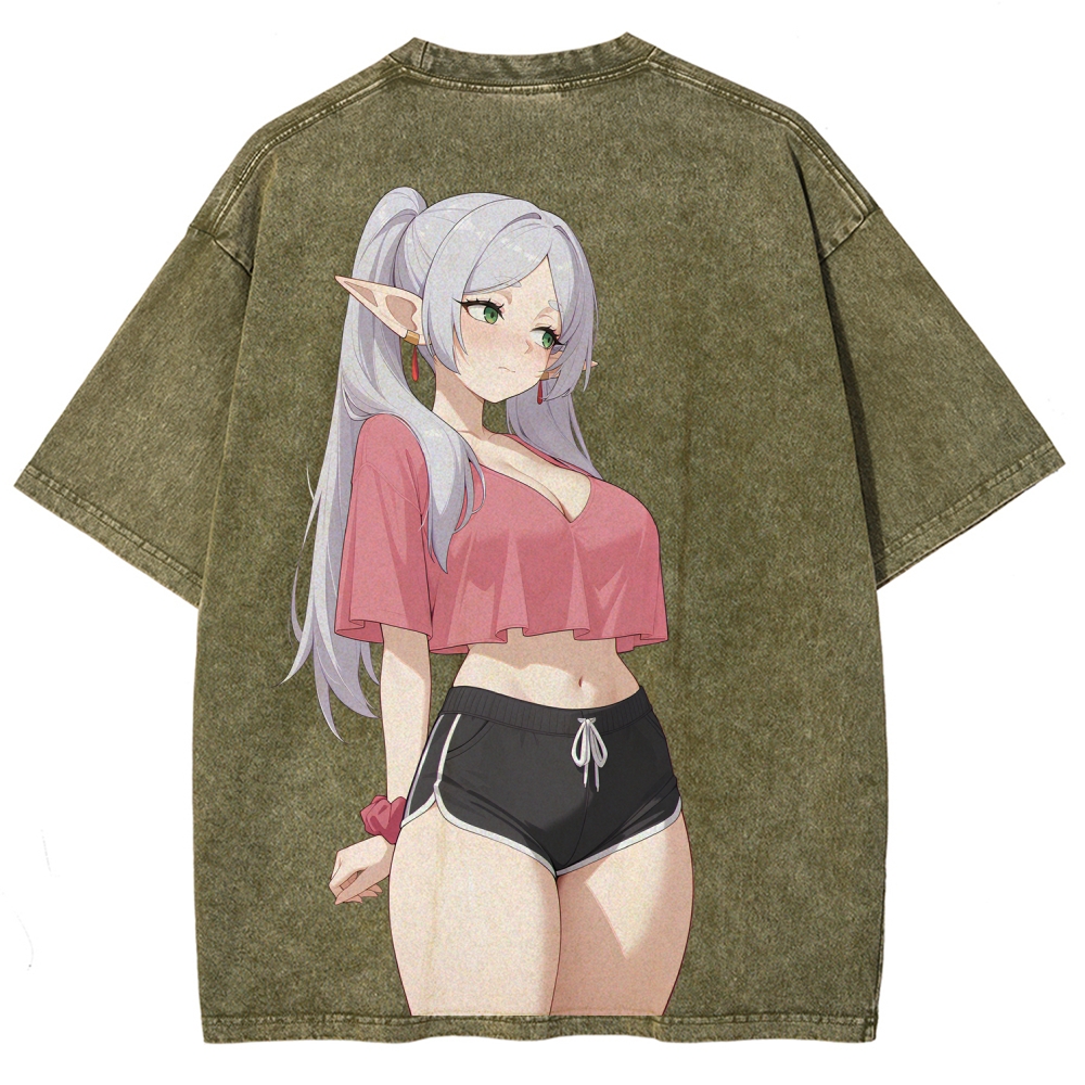 Frieren Unisex Fit Washed T-Shirt