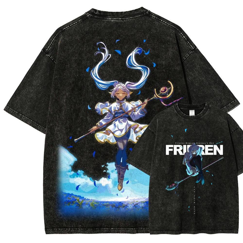 Frieren Unisex Fit Washed T-Shirt
