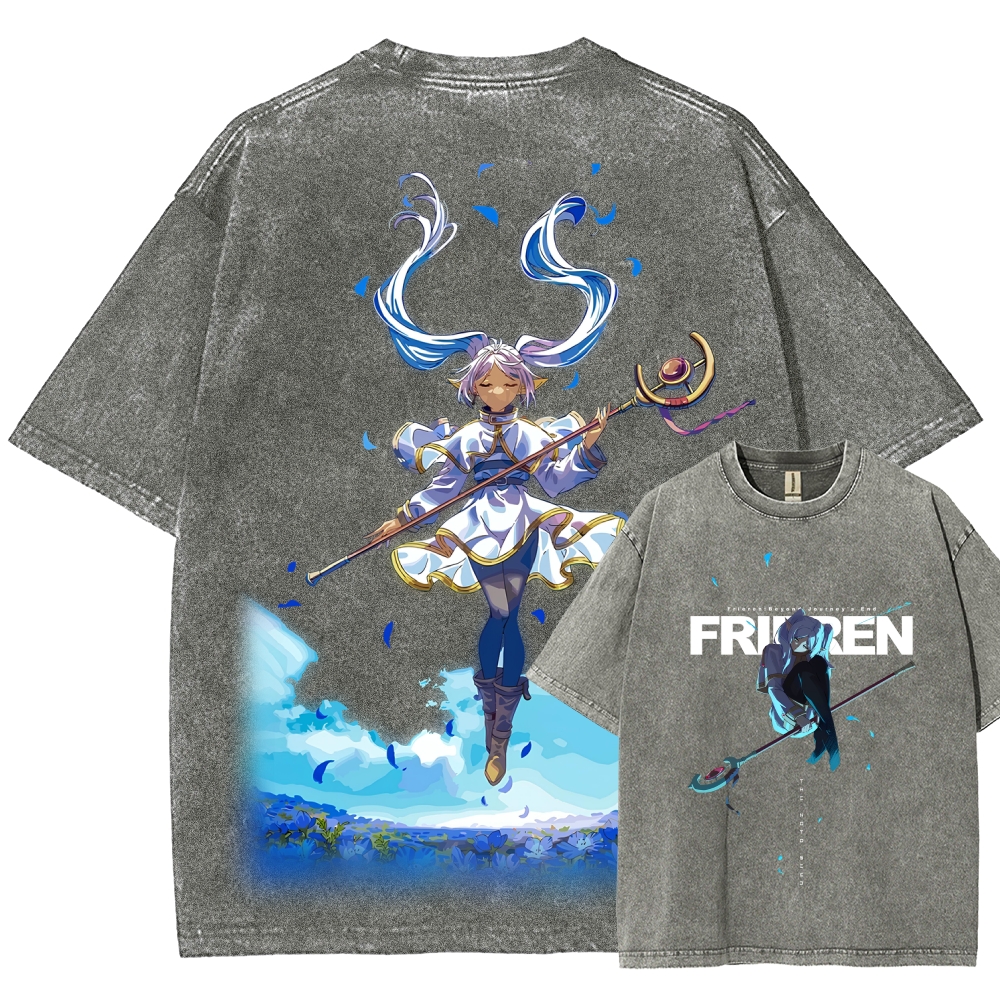 Frieren Unisex Fit Washed T-Shirt