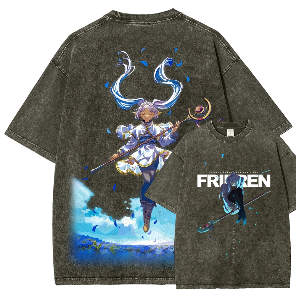 Frieren Unisex Fit Washed T-Shirt