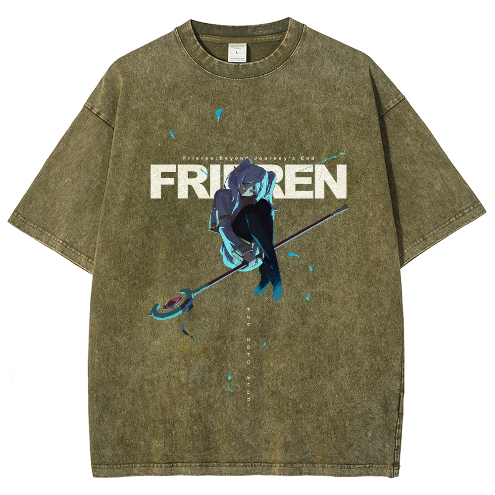 Frieren Unisex Fit Washed T-Shirt