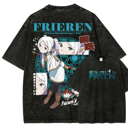 Frieren Unisex Fit Washed T-Shirt
