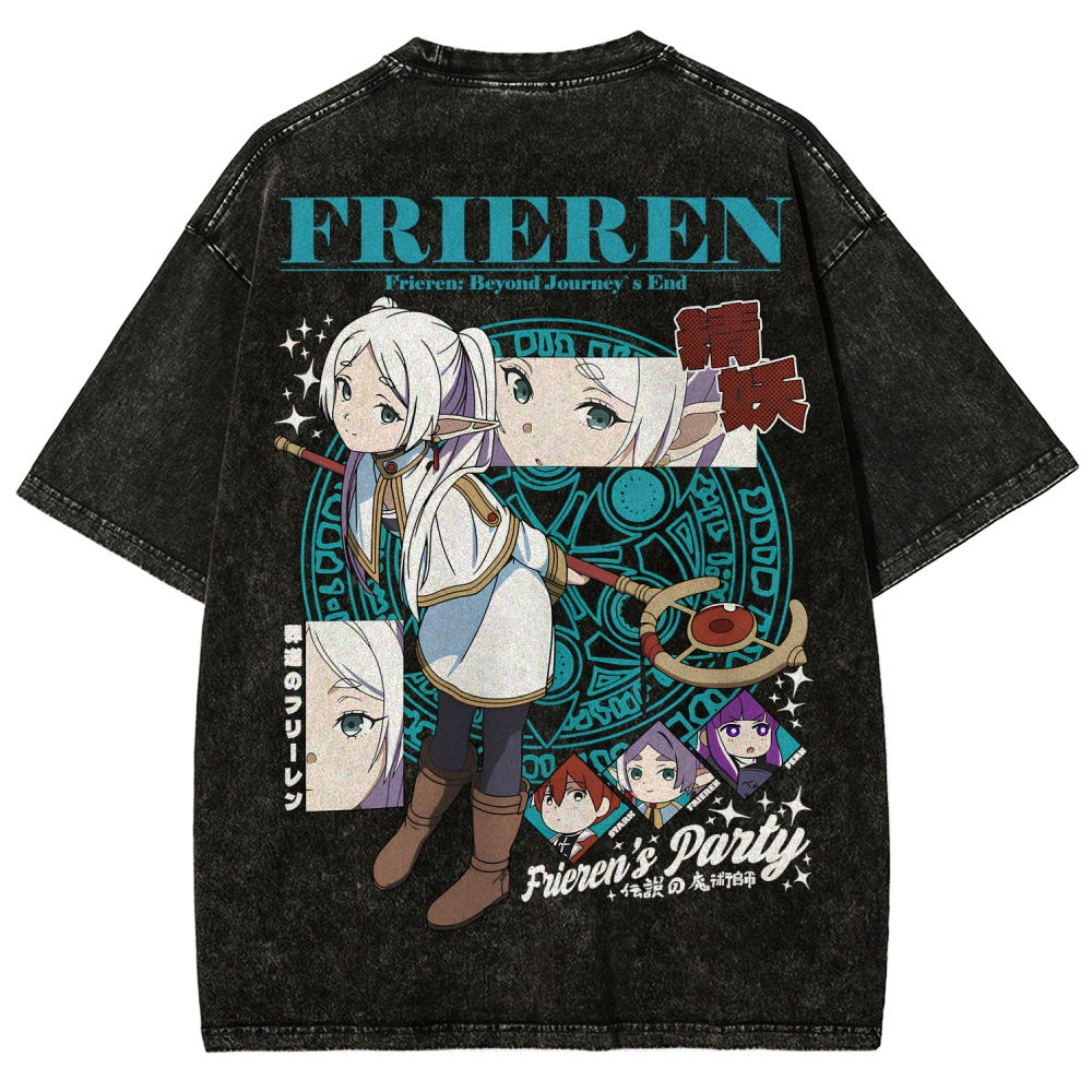 Frieren Unisex Fit Washed T-Shirt