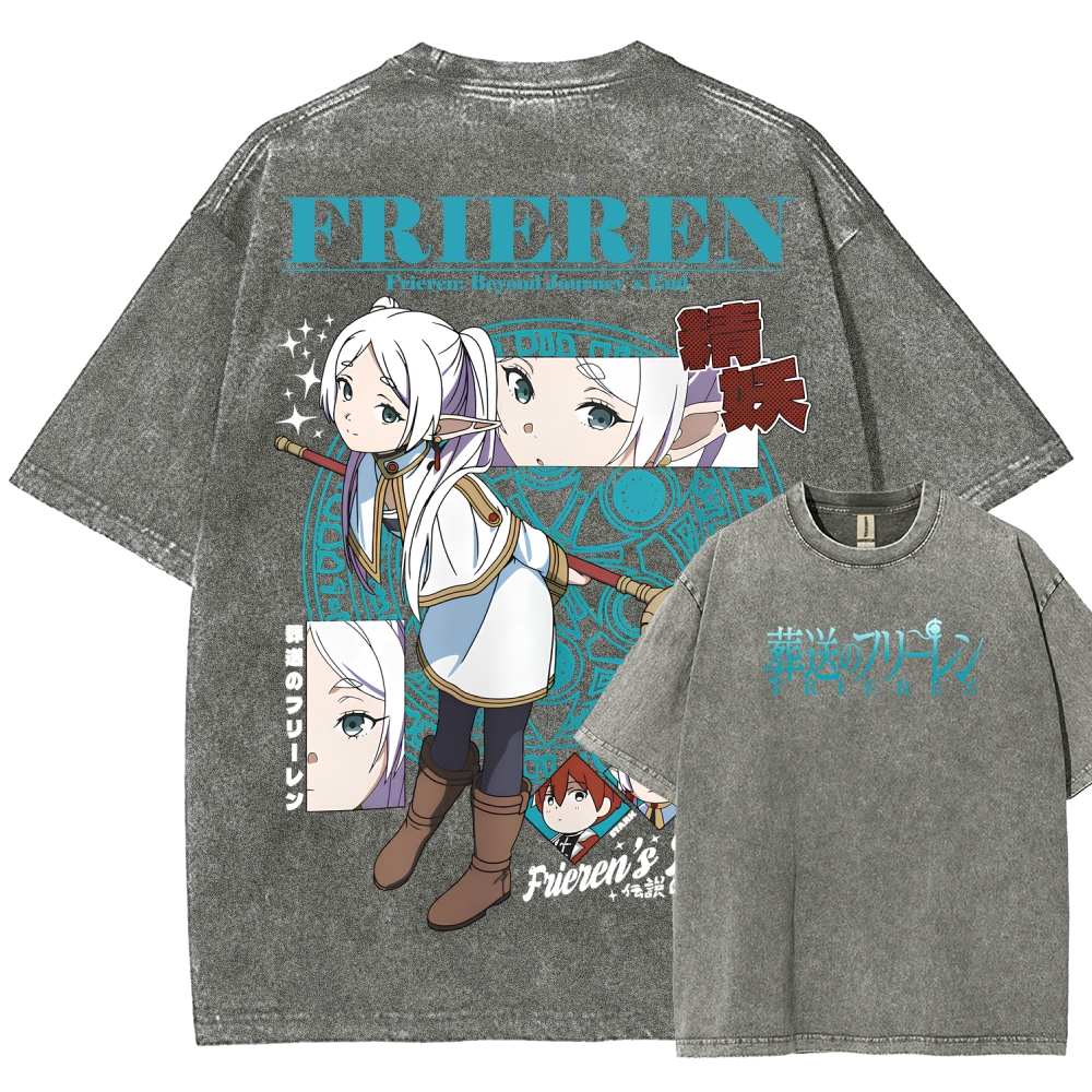 Frieren Unisex Fit Washed T-Shirt