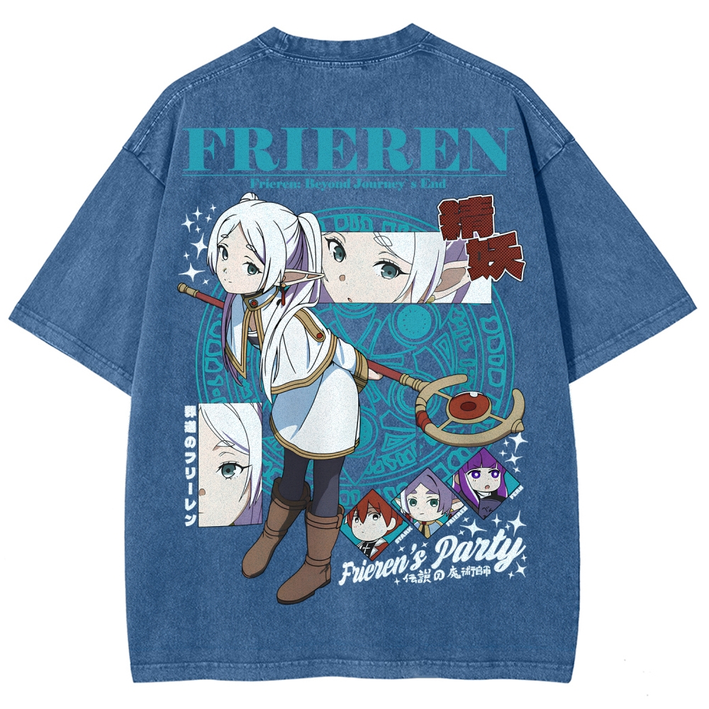 Frieren Unisex Fit Washed T-Shirt