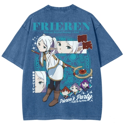 Frieren Unisex Fit Washed T-Shirt