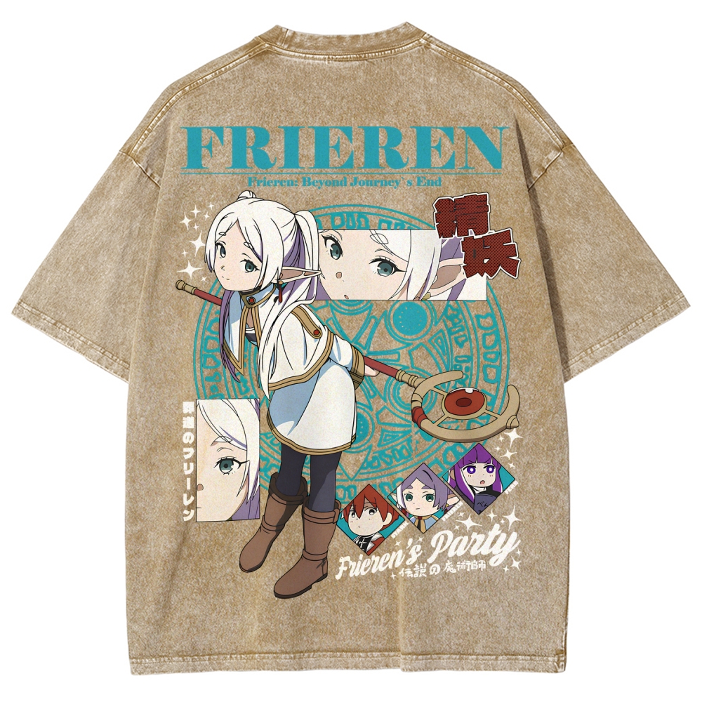 Frieren Unisex Fit Washed T-Shirt