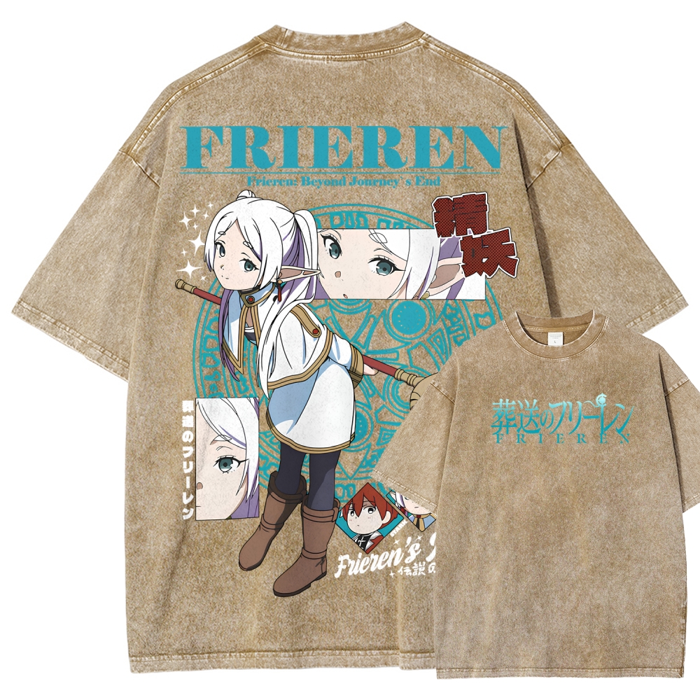 Frieren Unisex Fit Washed T-Shirt