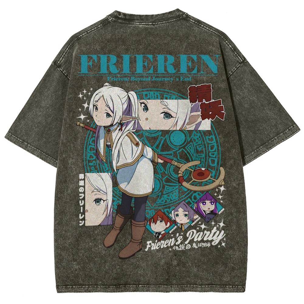 Frieren Unisex Fit Washed T-Shirt
