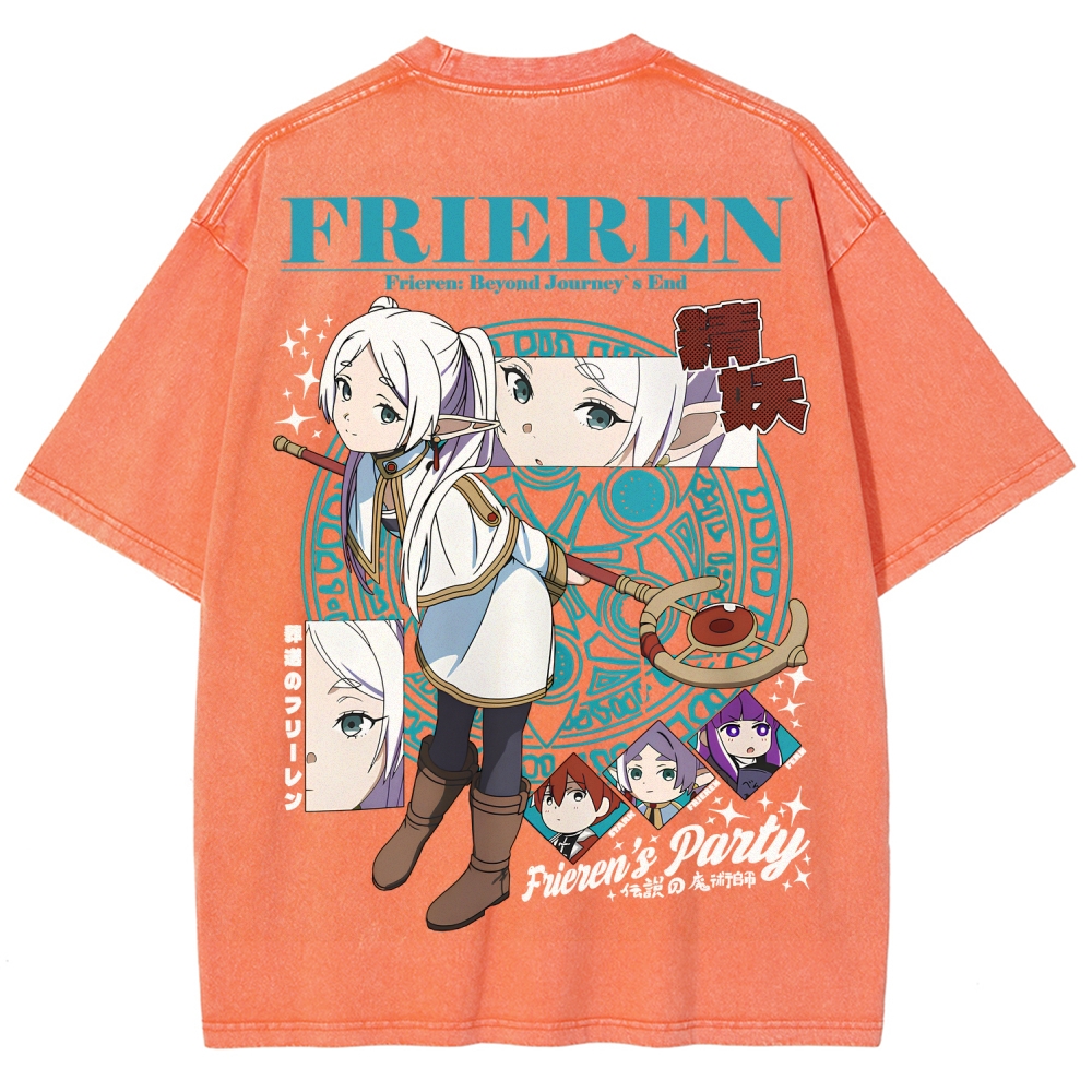 Frieren Unisex Fit Washed T-Shirt