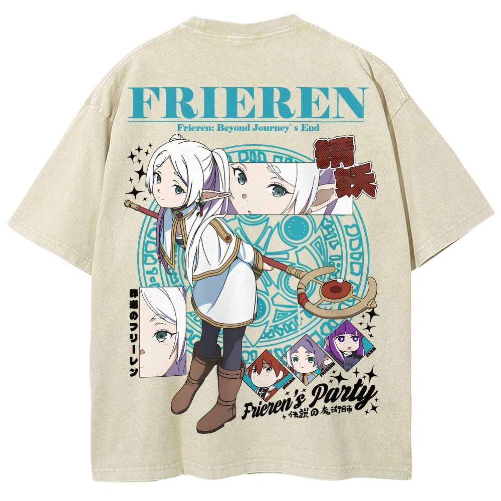 Frieren Unisex Fit Washed T-Shirt