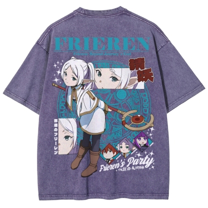 Frieren Unisex Fit Washed T-Shirt