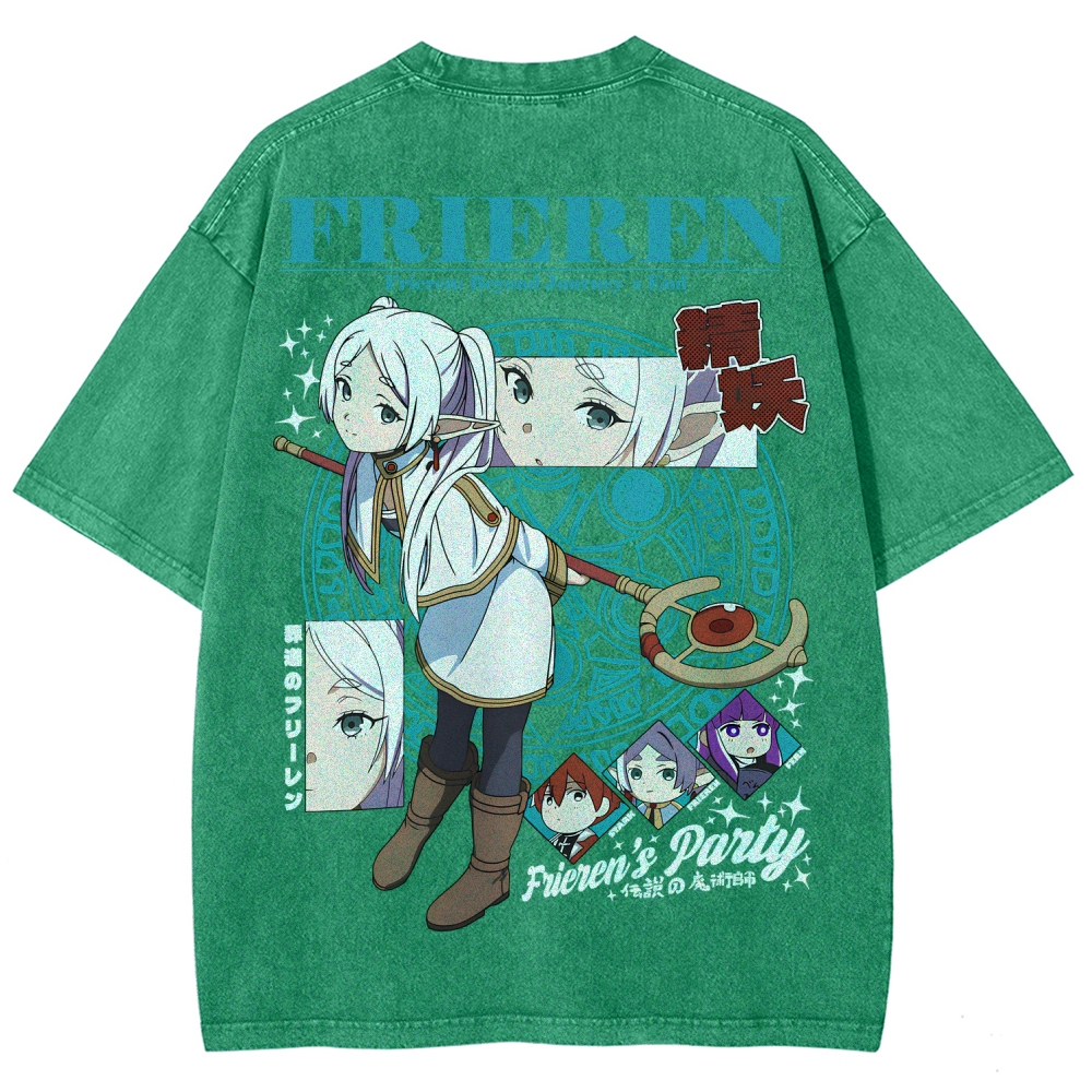 Frieren Unisex Fit Washed T-Shirt
