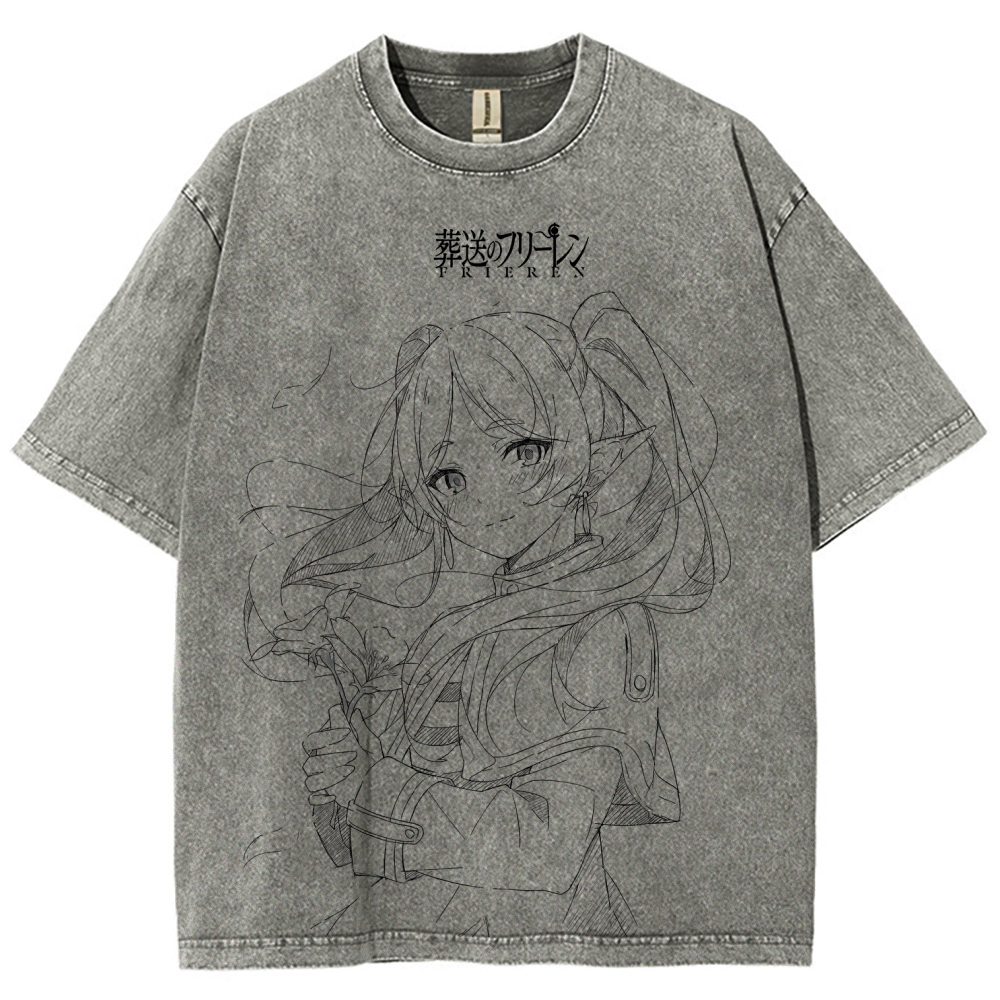 Frieren Unisex Fit Washed T-Shirt